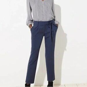 LOFT Tie Waist Slim Trouser Pant